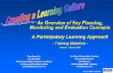 An Overview of Key Planning, Monitoring and Evaluation ......Global M&E Initiative An Overview of Key Planning, Monitoring and Evaluation Concepts A Participatory Learning Approach