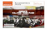 ... Nov. 10, 2015 Bloomberg Brief Economics Asia 4 REFORMS TOM ORLIK AND FIELDING CHEN, BLOOMBERG INTELLIGENCE ECONOMISTS Getting to 6.5% — How China's 13th Five-Year Plan Addresses