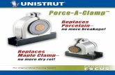 Replaces Porcelain– - Unistrut Service Company · • Replaces Porcelain & Maple Cable Clamp • For use in accordance with National Electrical Code ANSI/NFPA 70 • Includes Pipe