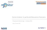 Presentazione Monitor Agos II edizione 2019 ai Soci... · Presentazione Monitor Agos –II edizione 2019 Donne di denari: la partita dell’educazione finanziaria ... (con i genitori)