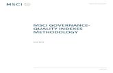 MSCi Governance-quality Indexes Methodology · 2015. 6. 29. · june 2015 index methodology msci governance-quality indexes methodology mrig, lokesh june 2015