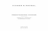 FREESTANDING COOKER - Fisher & Paykel · SAVE THESE INSTRUCTIONS ... could ignite or melt if they touch an element or hot surface and you could be burned. ... or damp potholders on