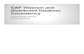 Consistency Distributed Database CAP Theorem anddsb/cs386d/Projects14/CAPConsistencyPN.pdfThe CAP Theorem relates the Consistency model provided by a replicated data store with its