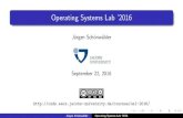 Operating Systems Lab '2016 - cnds.jacobs-university.de · System Calls vs. Library Calls An Operating System provides service points through which programs request services from