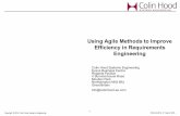 Using Agile Methods to Improve Efficiency in Requirements ... · REConf2016, 01 March 2016 Manifesto for Agile Software Development We are uncovering better ways of developing software