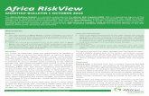 Africa RiskView - African Risk Capacity€¦ · The Africa RiskView ulletin is a monthly publication by the African Risk apacity (AR ). AR is a Specialised Agency of the African Union