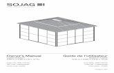 Owner’s Manual Guide de l’utilisateurus.bacchigazebo.com/DATA/PRODUITPARENT/1126~v...Owner’s Manual Castel Solarium 3.05 m x 3.66 m (10 x 12 ft.) Sojag code: E999-4155709 UPC