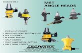 CATALOG 509-2 MST ANGLE HEADS - Productivity Inc · Note: The Gear Ratio of spindle to angle head is 1:1. The rotating direction of machine spindle to angle axis is CCW:CW. Note: