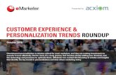 CUSTOMER EXPERIENCE & PERSONALIZATION TRENDS ROUNDUP · PDF file CUSTOMER EXPERIENCE & PERSONALIZATION TRENDS 2019 SPONSORED BY: 2 TABLE OF CONTENTS 3 Sponsor Message 4 Overview 6