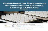 Guidelines for Expanding Immunization Delivery During COVID-19 · 2020. 10. 2. · Delivery Scenarios” section for additional communication considerations for each type of vaccination