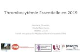 Thrombocytémie Essentielle en 2019aihemato.cluster013.ovh.net/AIH/documents/Cours DES/DES... · 2019. 10. 14. · Thrombocytémie Essentielle •Risque de transformation: 10% à