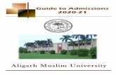 Guide to Admissions 2020-21 · M. Tech. - Mechanical Engineering D7 Robotics and Automation M. Tech. - Petroleum Processing and Petrochemical Engineering D7 M. Tech. – Nanotechnology