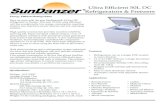 SunDanzer Refrigerators & Freezers · refrigerator or freezer. This new 50 liter ultra efficienct unit has exceptionally low energy consumption requiring smaller, less expensive power