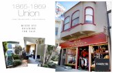 1865-1869 Union · Total Lot Sq Ft (Public Record) 3,436 BUILDING SYSTEMS # of Units 4 (2 Multi-Family / 2 Commercial) * Additional Unit/ADU Potential Year Built 1900 Gas & Electric