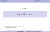 Part II Linear Regressionlipas.uwasa.fi/~sjp/Teaching/ams/lectures/amsc2.pdf · 2019. 11. 7. · Simple Regression Multiple Regression Part II Linear Regression As of Nov 7, 2019