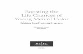Boosting the Life Chances of Young Men of Color · 2014. 8. 6. · Boosting the Life Chances of Young Men of Color Evidence from Promising Programs Christopher Wimer Dan Bloom JUNE