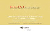Web Content Training + Consulting€¦ · Web Content Training and Consulting: Scientifically-Minded Nonprofit Equips Employees for Seismic Content Shift. ECRI scale these individual