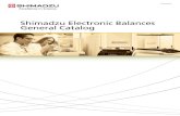 C054-E032T Shimadzu Electronic Balances General Catalog · P 28 - Analytical Balances P 34 - Electronic Balances P 40 - Top-Loading Balances P 41 - Portable Electronic Balances P