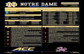 FIGHTING IRISH MEDIA · 9 The Irish were one of nine ACC teams to earn bids to the 2019 NCAA Championship. Three of the four No. 1 seeds came from the ACC and the North Carolina Tar