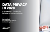 EBOOK Data Privacy in 2020...comprehensive consumer data protection regulation to date. GDPR, which became effective in May 2018, applies GDPR, which became effective in May 2018,
