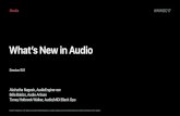 •What’s New in Audio...Torrey Holbrook Walker, Audio/MIDI Black Ops •What’s New in Audio • Session 501 Media Audio Stack Application AudioHAL and Drivers AVFoundation AudioToolbox