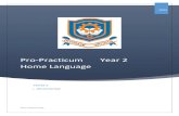 Pro-Practicum Year 2 Home Language · Pro-Practicum Year 2 Home Language 2020 TERM 2 L. BROOKSHAW PRO-PRACTICUM | 1 1 & 2 Listening and Speaking ... pictures/visuals ... o Planning