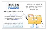 Teaching PacksTeaching Packs! “I have been teaching for 18 years in the primary sector and I look for good quality, engaging resources that are useful for the children and aid their