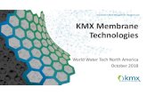 Innovators in Brine Management |kmxtech.com KMX … · designs using flatsheet membranes. ... Feedwater enters module and 1 flows up the center core. When feedwater reaches top of