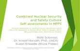 Combined Nuclear Security and Safety Culture Self ...Paks Nuclear Power Plant, Hungary ... 75 minutes Focus Group. International Conference on Physical Protection of Nuclear Material