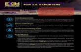 EXPORT CREDIT INSURANCE FOR U.S. EXPORTERS · Export Credit Insurance enhances the quality of a company’s balance sheet by transforming foreign accounts receivable into receivables