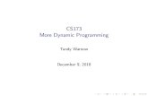 CS173 More Dynamic Programming - Tandy Warnowtandy.cs.illinois.edu/173-2018-FloydWarshall-v3.pdfFloyd-Warshall Algorithm We present the Floyd-Warshall algorithm to solve All Pairs