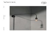 Warren - MenuDesignShop.commenudesignshop.com/pdf/Tribeca_Warren_Sconce_Product... · 2019. 12. 30. · Lighting—menu.as Product Type Wall Lamp. Environment Indoor Dimensions (cm