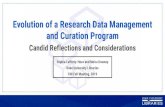 Evolution of a Research Data Management and Curation Program€¦ · Evolution of a Research Data Management and Curation Program ... Reused with permission from the Data Curation