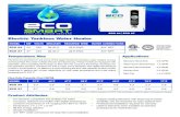 Electric Tankless Water HeaterZlL.pdf · Electric Tankless Water Heater ECO 24 | ECO 27 The ECO 24 and ECO 27 are some of the larger EcoSmart tankless water heaters so they are the