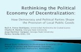 How Democracy and Political Parties Shape the Provision of Local Public …pubdocs.worldbank.org/en/903381530034396893/Ponce-Hankla... · quality. “ In the absence of :-economies