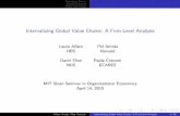Internalizing Global Value Chains: A Firm-Level AnalysisSolution and Core Predictions Introducing Contractibility Contracting Environment I Each i is sourced from a distinct supplier