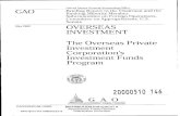 OVERSEAS INVESTMENT The Overseas Private Investment Corporation's Investment … · 2018. 2. 9. · other funds were supported through Overseas Private Investment Corporation loan