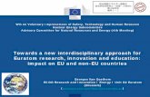 Towards a new interdisciplinary approach for Euratom …...Advisory Committee for Natural Resources and Energy (4th Meeting) Towards a new interdisciplinary approach for Euratom research,