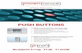 P-Tron Push Buttons - Powell Tronics · PT-PB002: Plastic Square Push Button • Dimensions: 86 x 86 x 20mm • Standard structure: plastic panel and button • Current rating: 10A