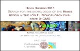HIGGS HUNTING 2015 SEARCH EXOTIC DECAY OF THE HIGGS ET … · Jul 31, 2015 - Rafael Teixeira de Lima - Higgs Hunting 2015 - INTRODUCTION 2 With Low E T monophoton (ɣ+MET), we can: