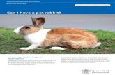 Can I have a pet rabbit? - Lockyer Valley Region · Can I have a pet rabbit? Restricted invasive animal. Queensland is the only state to keep an area free of rabbits by maintaining
