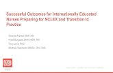 Successful Outcomes for International Nurses preparing for ... · NCLEX PASS RATE 39 % *All NCLEX pass rate data based on April 2017-January 2018 test takers. National pass rates