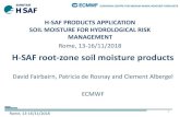 H-SAF root-zone soil moisture productshsaf.meteoam.it/documents/trainings/201811_RS_School_Rome/A_L… · Introduction to data assimilation 2. NRT root-zone soil wetness index product