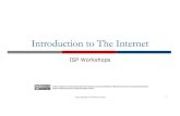 Introduction to The Internet - PFS Internet Development€¦ · Introduction to the Internet pTopologies and Definitions pIP Addressing pInternet Hierarchy pGluing it all together