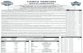 TAMPA TARPONS - Minor League BaseballTAMPA TARPONS OFFICIAL GAME NOTES George M. Steinbrenner Field • One Steinbrenner Drive • Tampa, FL 33614 Phone: (813) 875-7753 • E-Mail: