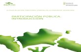 PARTICIPACIÓN PÚBLICA. INTRODUCCIÓNEl patfor, instrumento de planificación participativa: antecedentes 3 2. Conceptos previos 6 3. La ley 27/2006, de 18 de julio, que regula el