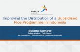 Improving the Distribution of a Subsidised Rice Programme ... · posters, public announcement, and socialisation to village leaders A facilitator explaining Raskin Cards to village