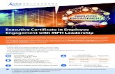 Executive Certificate in Employee Engagement with MPH ... · mindset for change management, MPH leadership for employee engagement, the Design Thinking process for service innovation