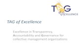 TAG of Excellence - WIPO€¦ · Five Questions 1. What is the TAG-project? 2. Why focus on TAG? 3. What can TAG do for CMOs? 4. Where is TAG now? 5. Where may TAG be going? The TAG