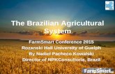 The Brazilian Agricultural System · Canada & Brazil Bilateral Investments CDI C$ 9.8 billion Sectors: Agriculture, Mining, Shopping Centres, Telecommunications, Software, Environmental